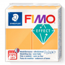 Fimo Effekt Knete - neon orange, Modelliermasse 57g Normalblock